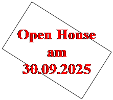 Textfeld: Open House
am 30.09.2025

